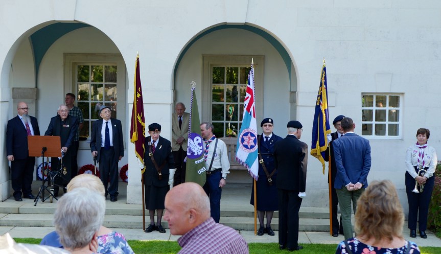 Ambassador Mark Regev inspecting the Standards - Photo Credit: Mr Justin Dix