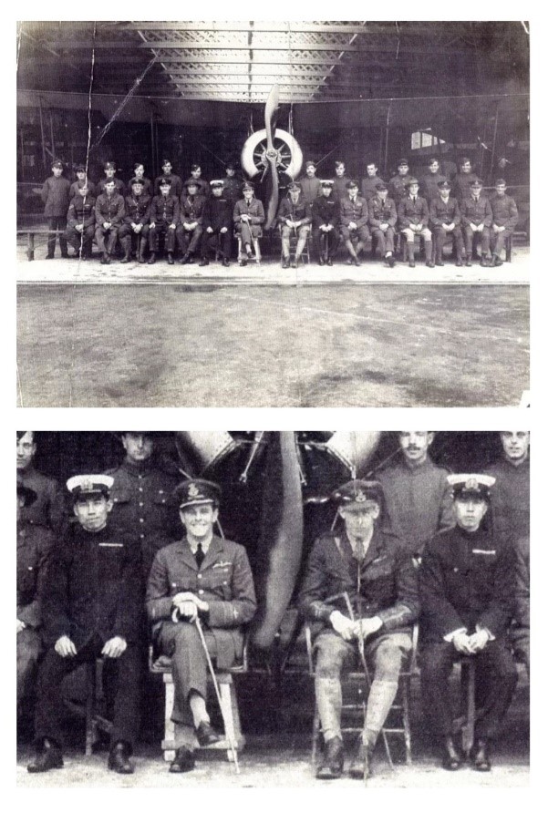 Admiral Takijiro Onishi (On the right)