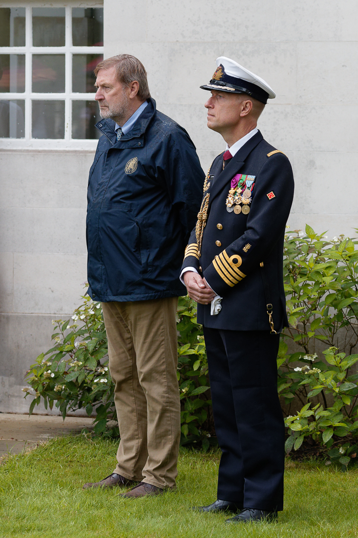 Angelo Munsel, ABMC and Capt. Flamant, Belgian Defence Attaché