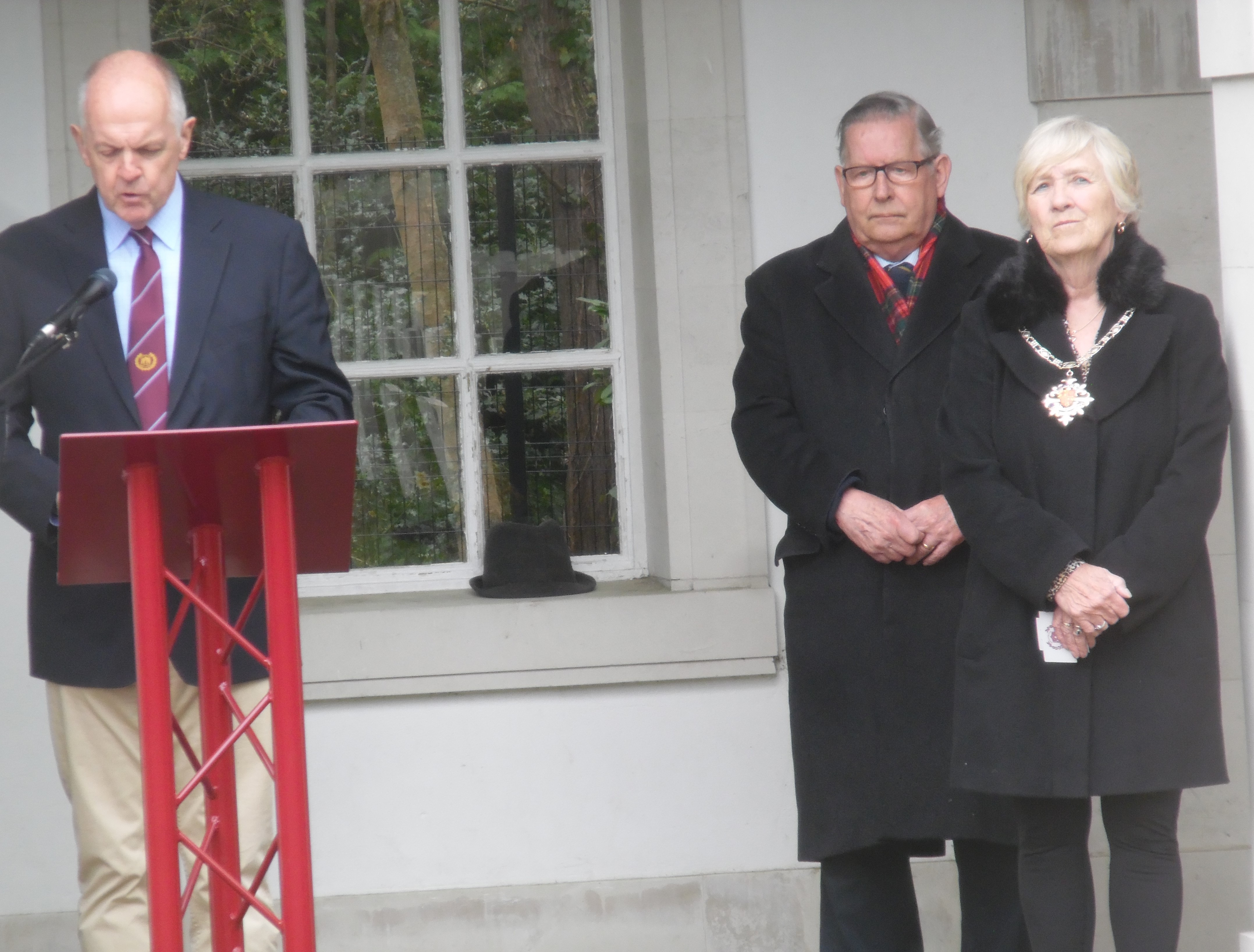 Paul McCue delivering the Individual Remembrance